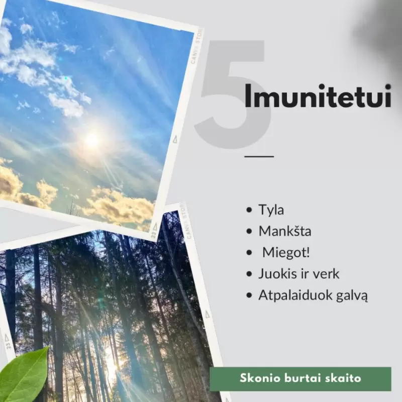 Imuniteto Stiprinimas Skonio Burtai