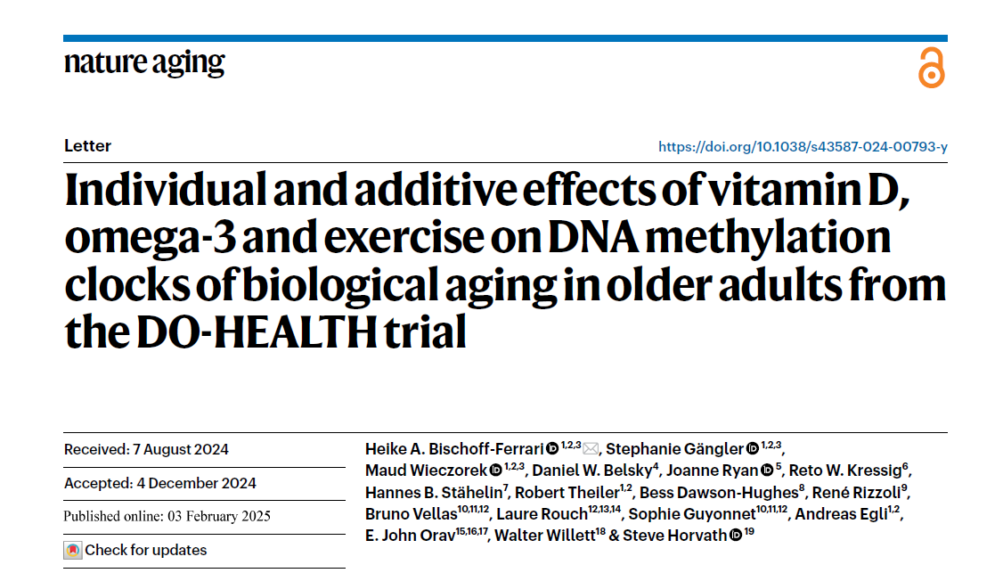 Vitaminas D, omega-3 ir mankšta – derinys, galintis sulėtinti biologinį senėjimą