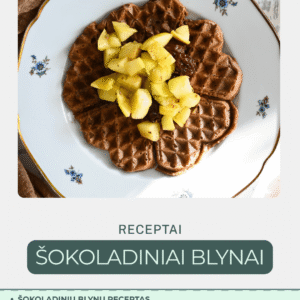Šokoladiniai blynai su obuolių ir razinų čatniu | PDF receptas