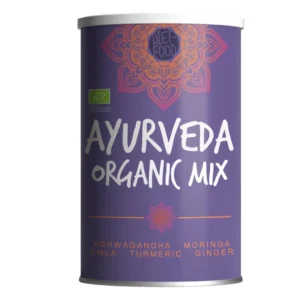 Ajurvedinis supermaisto mišinys „Bio Ayurveda Organic Mix“ 300 g – ekologiškas (ashwagandha, moringa, amla, ciberžolė, imbieras)