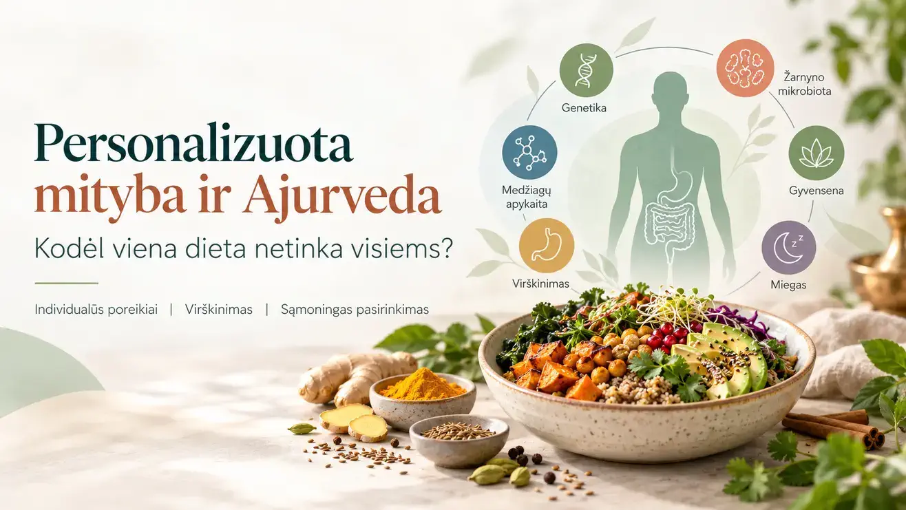 Personalizuota mityba: kodėl ta pati mityba netinka visiems?