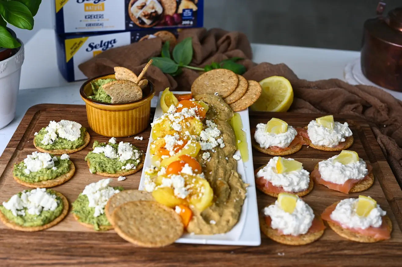 TOP 3 užtepėlių idėjos: skanūs ir sveiki receptai su Selgos krekeriais