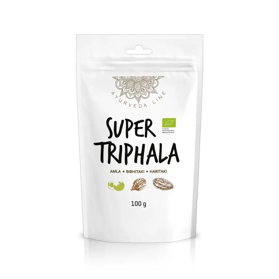 Bio Triphala 100 g – pagalba virškinimui, organizmo valymui ir esant vidurių užkietėjimui