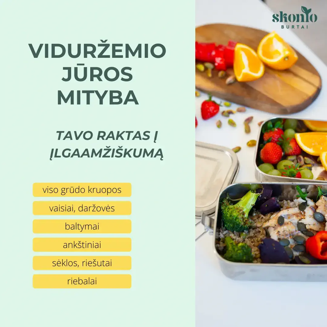 Viduržemio jūros mityba: ilgaamžiškumo paslaptis