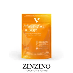 Tropical Blast - baltymų kokteilis energijai su kofeinu