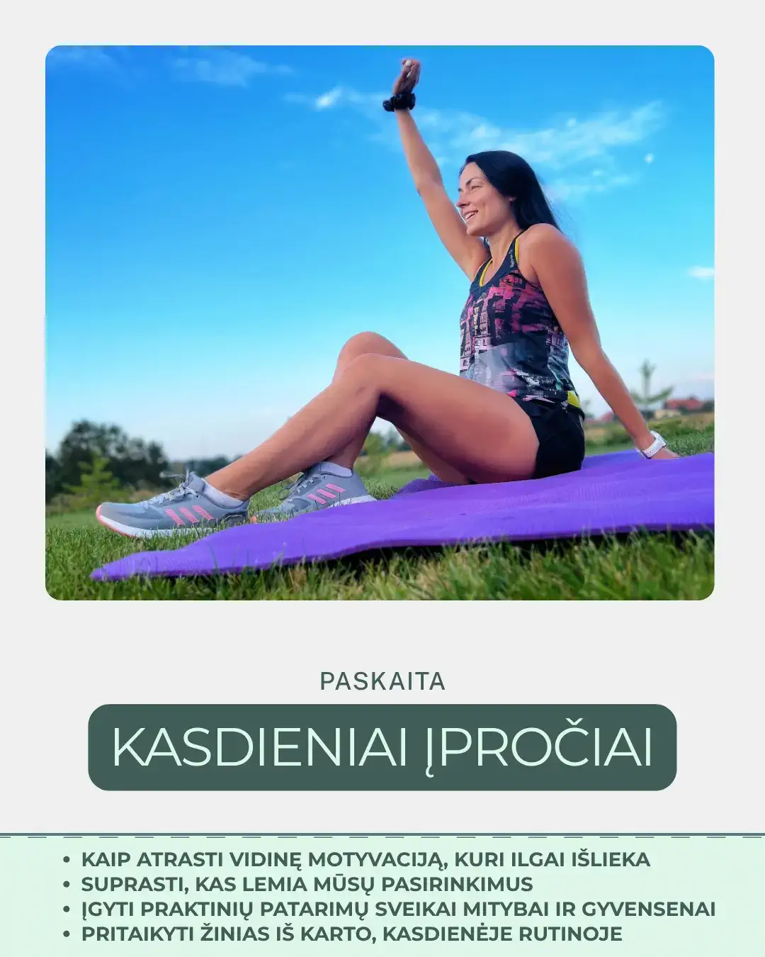Kursai online: kasdieniai įpročiai – raktas į sveiką gyvenseną
