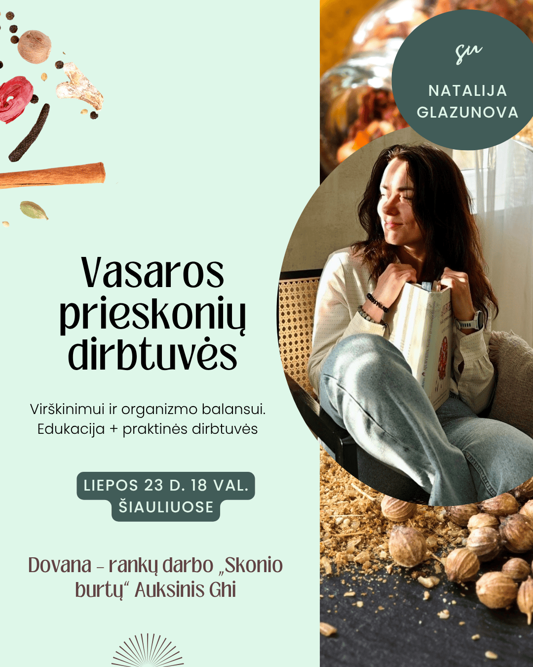 Vasaros prieskonių dirbtuvės